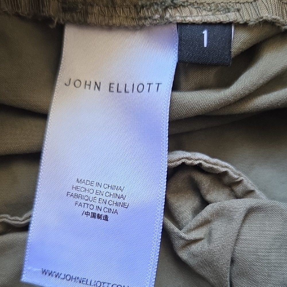 John Elliott Olive Green Cargo Pants - Picture 3 of 3